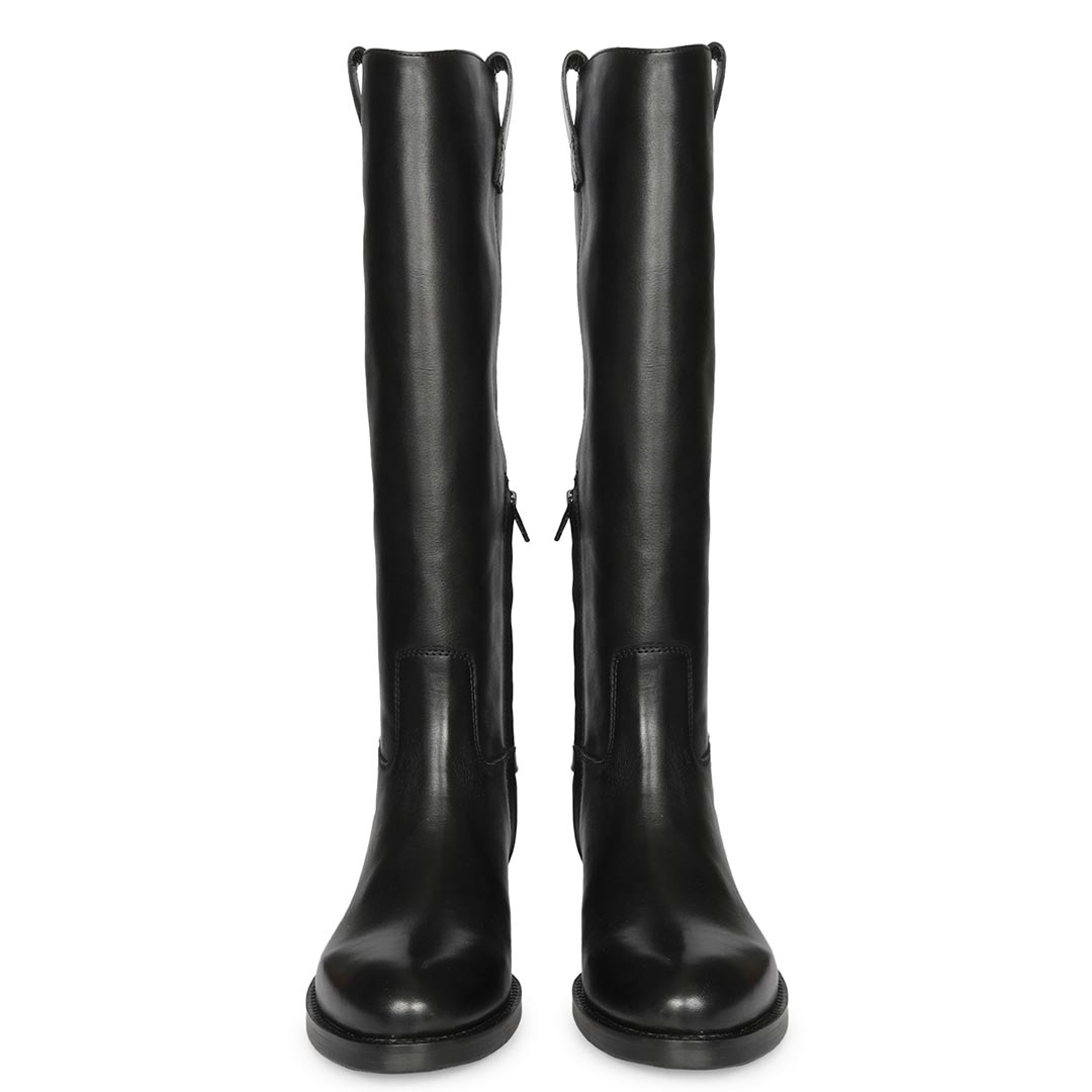 Saint  Black  Knee High Boots