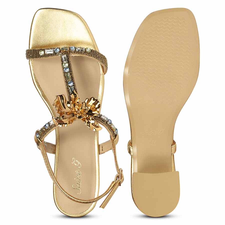 Saint Gold Leather Heel