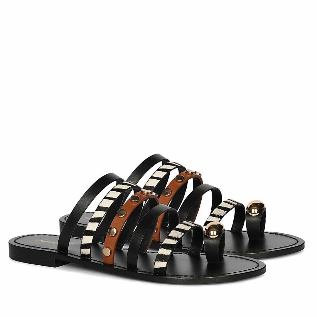 Saint Multi Leather Flat