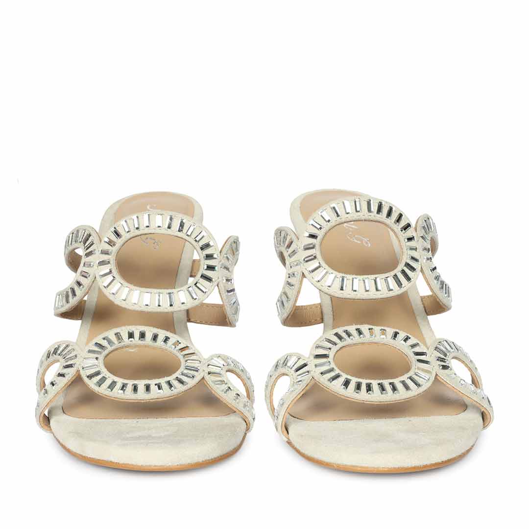 Saint Ivory Leather Heel