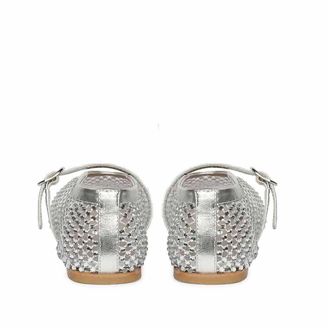 Saint Silver Leather Flat