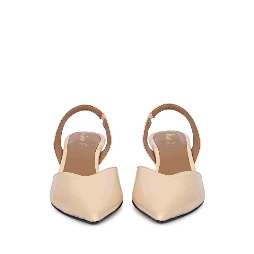 Saint Nanette Beige Leather Pumps