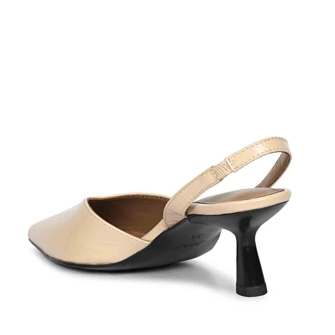 Saint Nanette Beige Leather Pumps