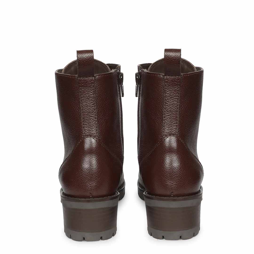 Saint Moira Brown Leather Lace up Ankle Boots