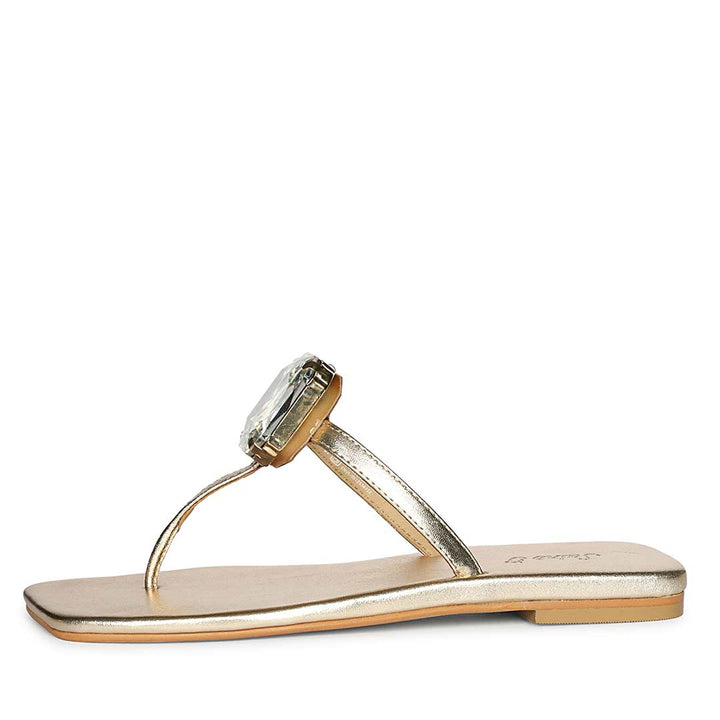 Saint Serena Luxe Platin Leather Sandals