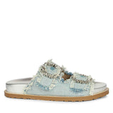 SaintG Blue Denim Footbed Sandals