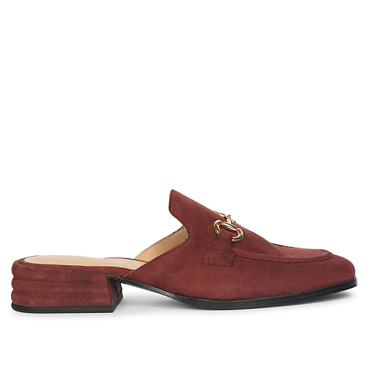 Savannah Suede - Heeled Mule