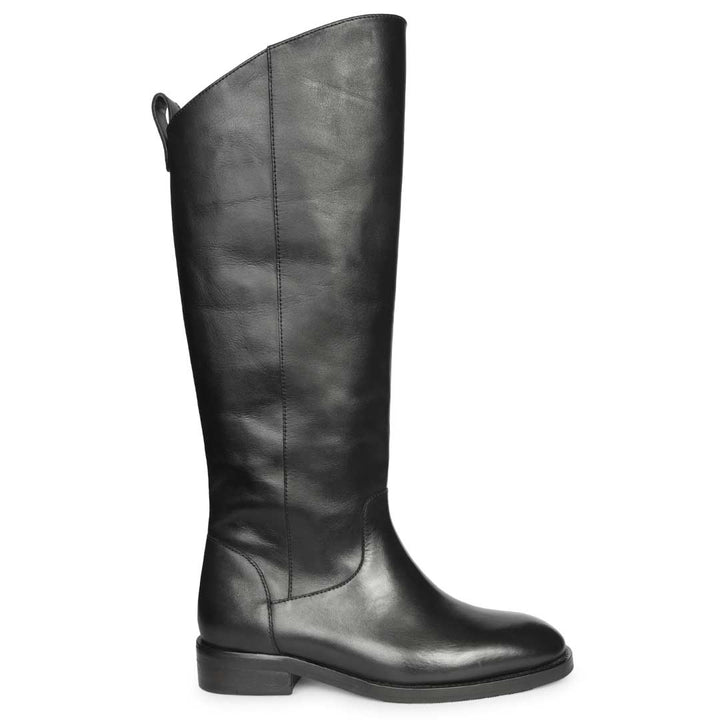 Saint Black Knee High Boots