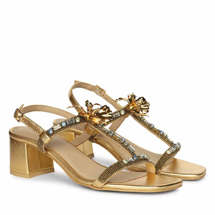 Saint Gold Leather Heel