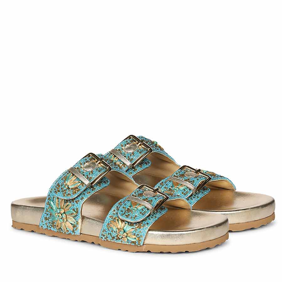 Saint Elliot Tarquic Leather Platform Sandals