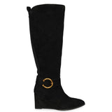 Saint Black Knee High Boots