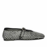 Saint Black Leather Flat