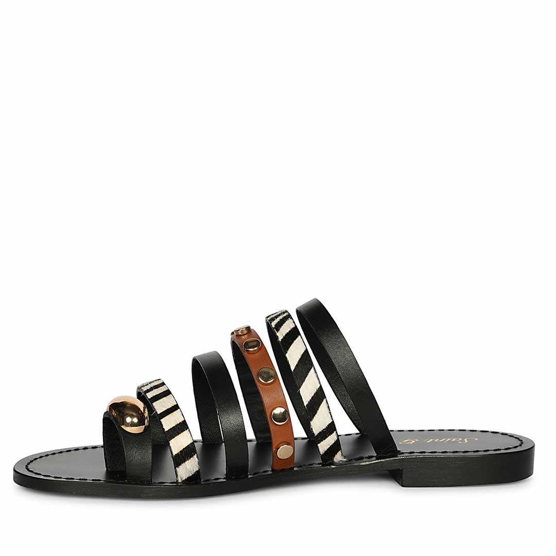 Saint Multi Leather Flat