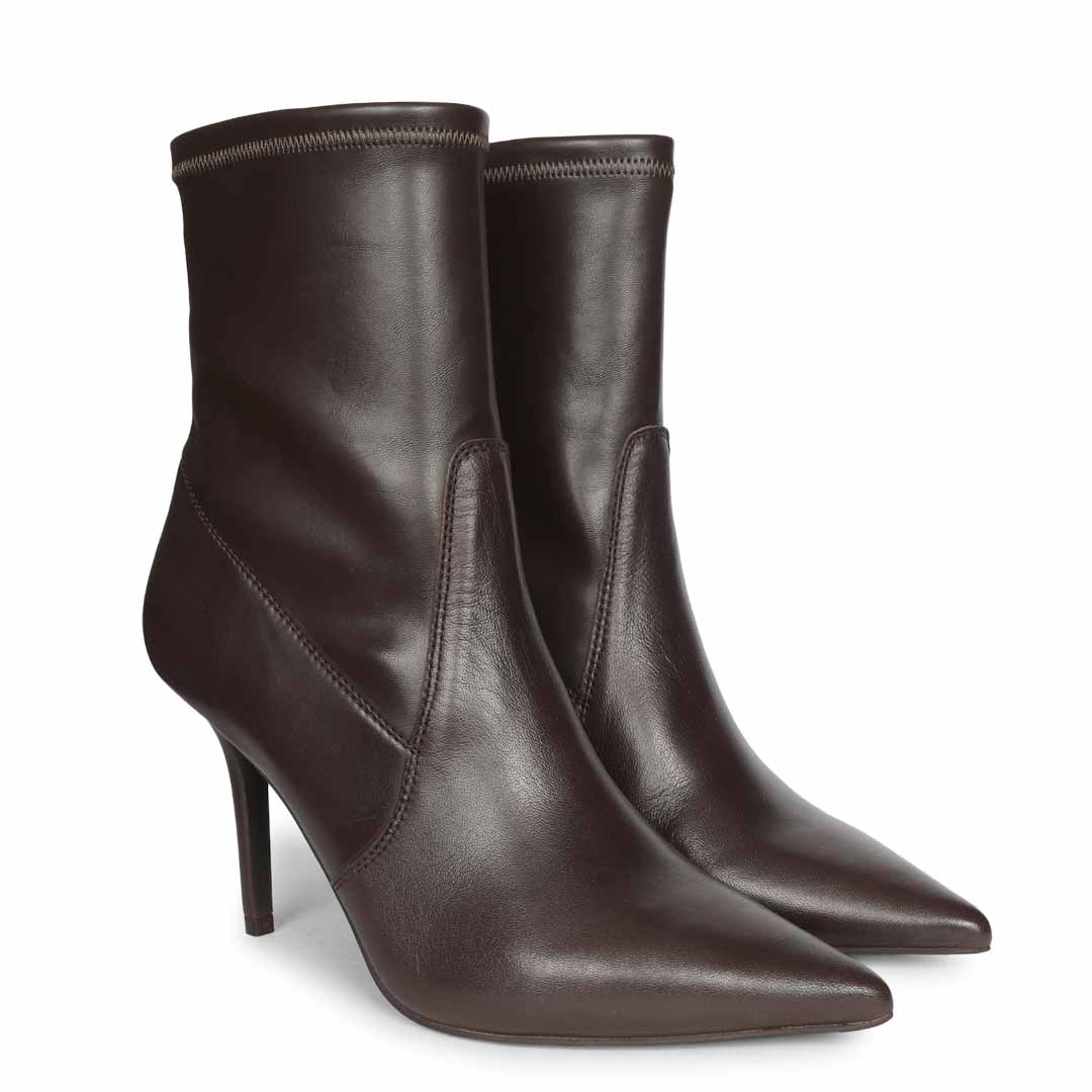 Saint Jaime Stretch Napa Stiletto Heel Ankle Boots