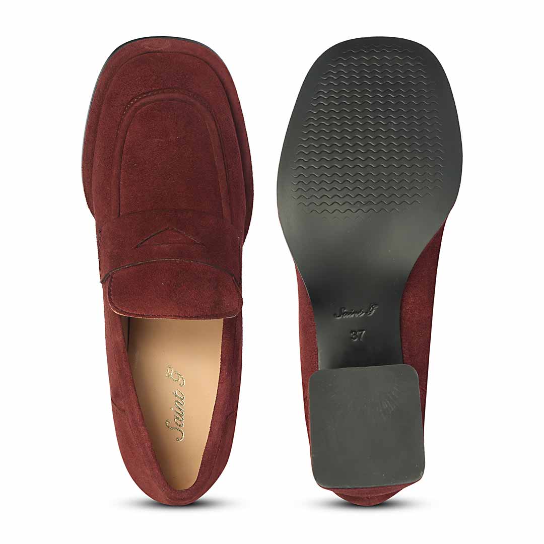 Viviana Suede - Heel Loafers