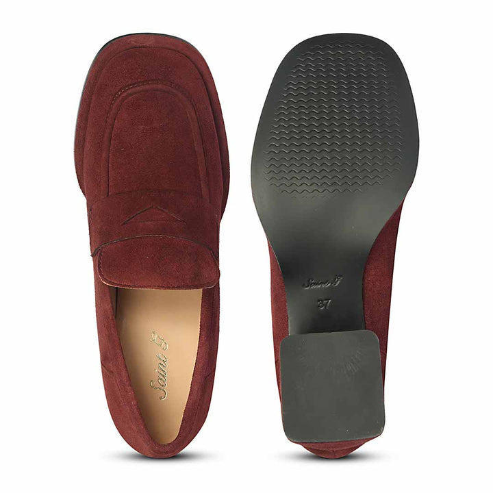 Viviana Suede - Heel Loafers