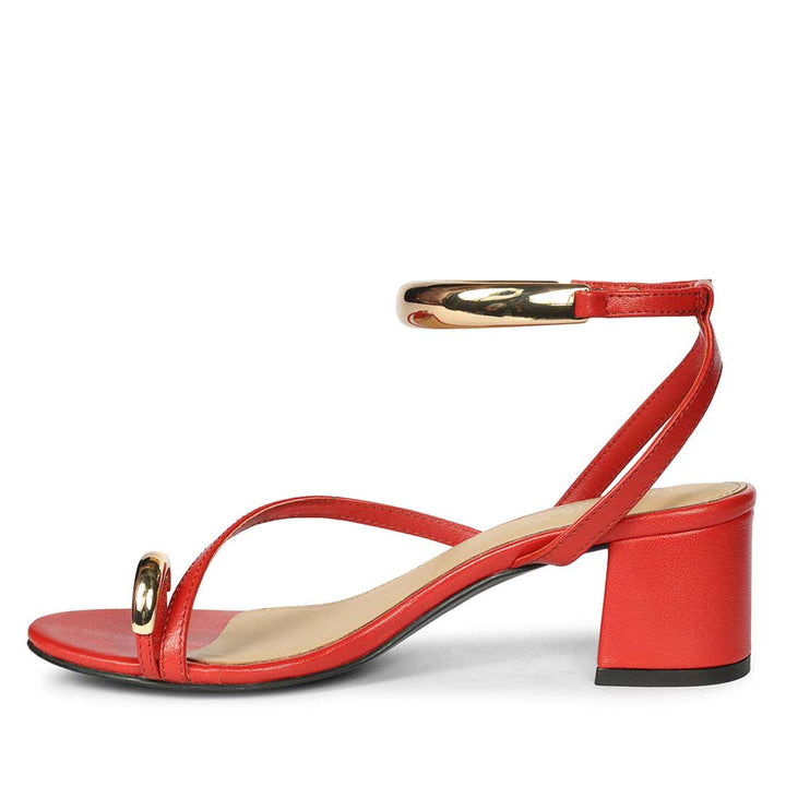 Saint Gojiberry Leather Block Heel