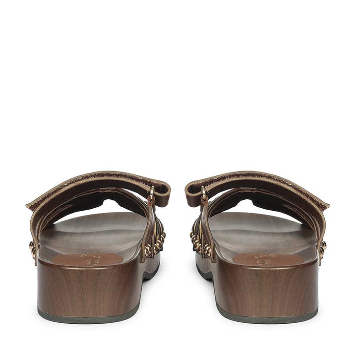 Saint Mikayla brown Leather Platform Sandals