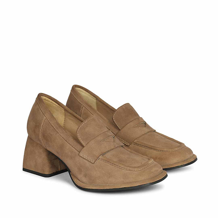 Viviana Suede - Heel Loafers