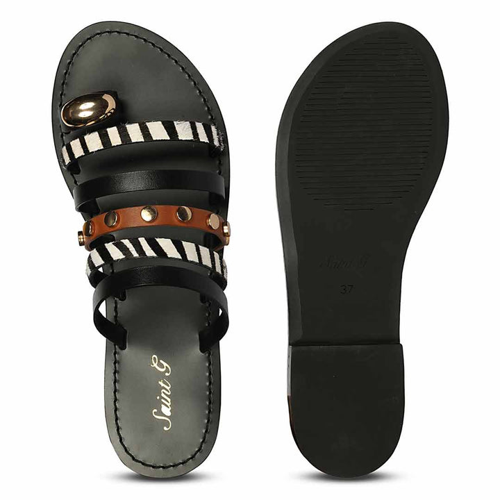 Saint Multi Leather Flat