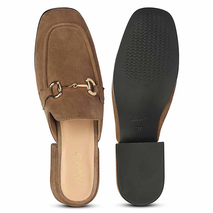 Savannah Suede - Heeled Mule