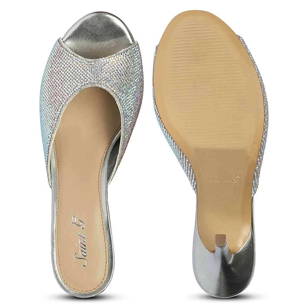 Saint Estrella Multi Crystal Stiletto Heels