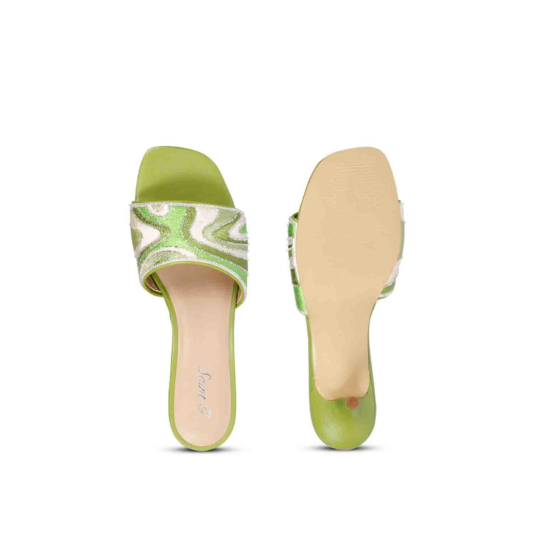 Saint  Rina multi green  heels