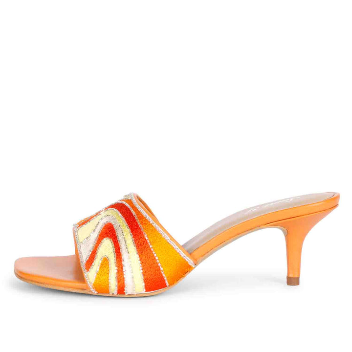 Saint  Rina multi orange heels