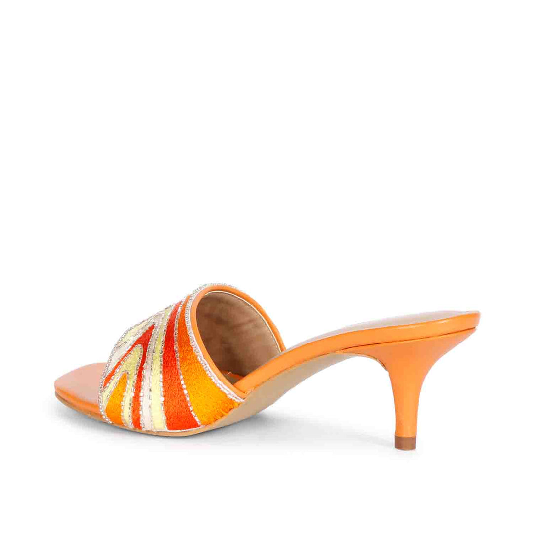 Saint  Rina multi orange heels