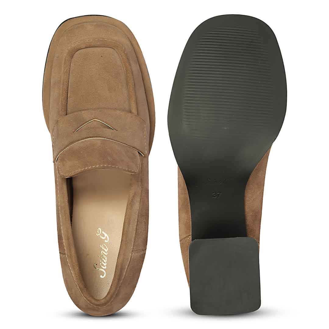 Viviana Suede - Heel Loafers