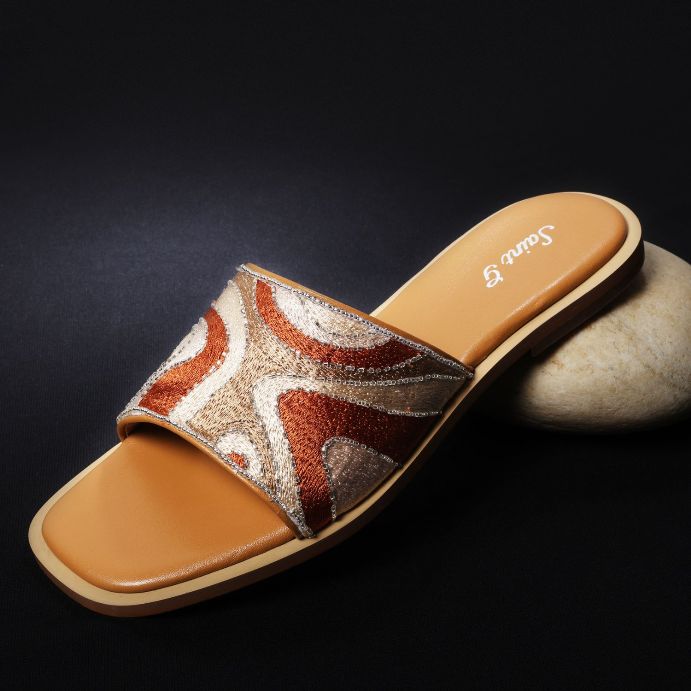 SAINT  GIORGIA  MULTI BROWN SLIP ON