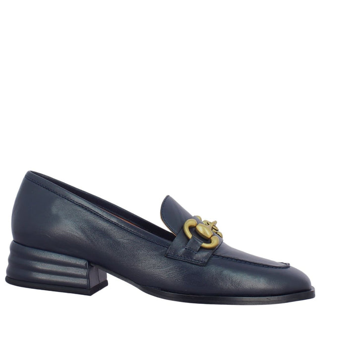 Saint Jacqueline Leather Navy Handcrafted Shoes