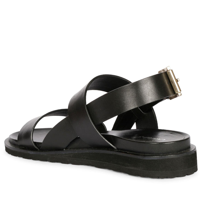 Saint  sicily Black  Studded Strappy Sandals