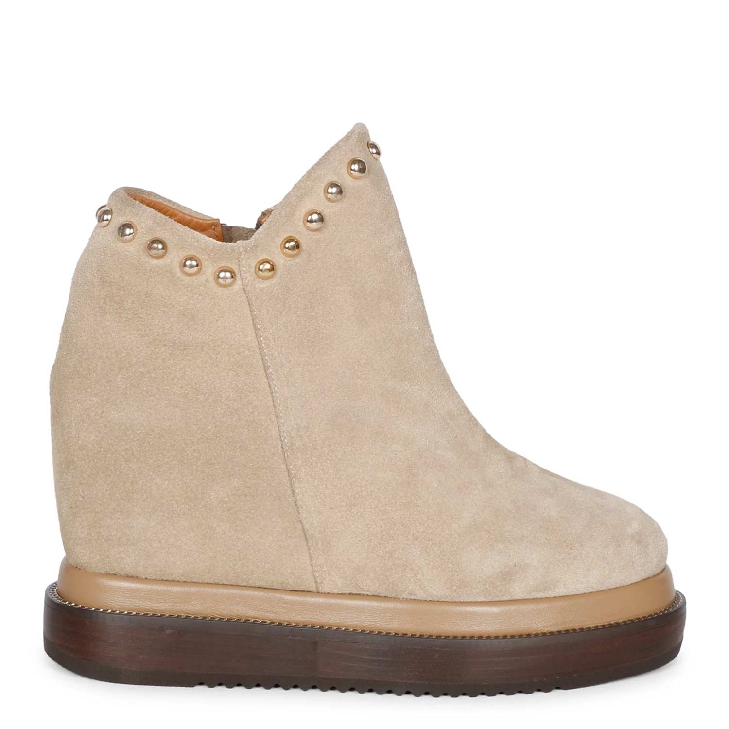 Beige suede ankle boots online