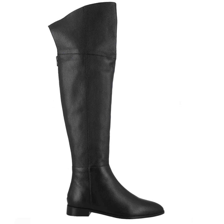 Saint Grace Black Leather Above The Knee Boots - SaintG