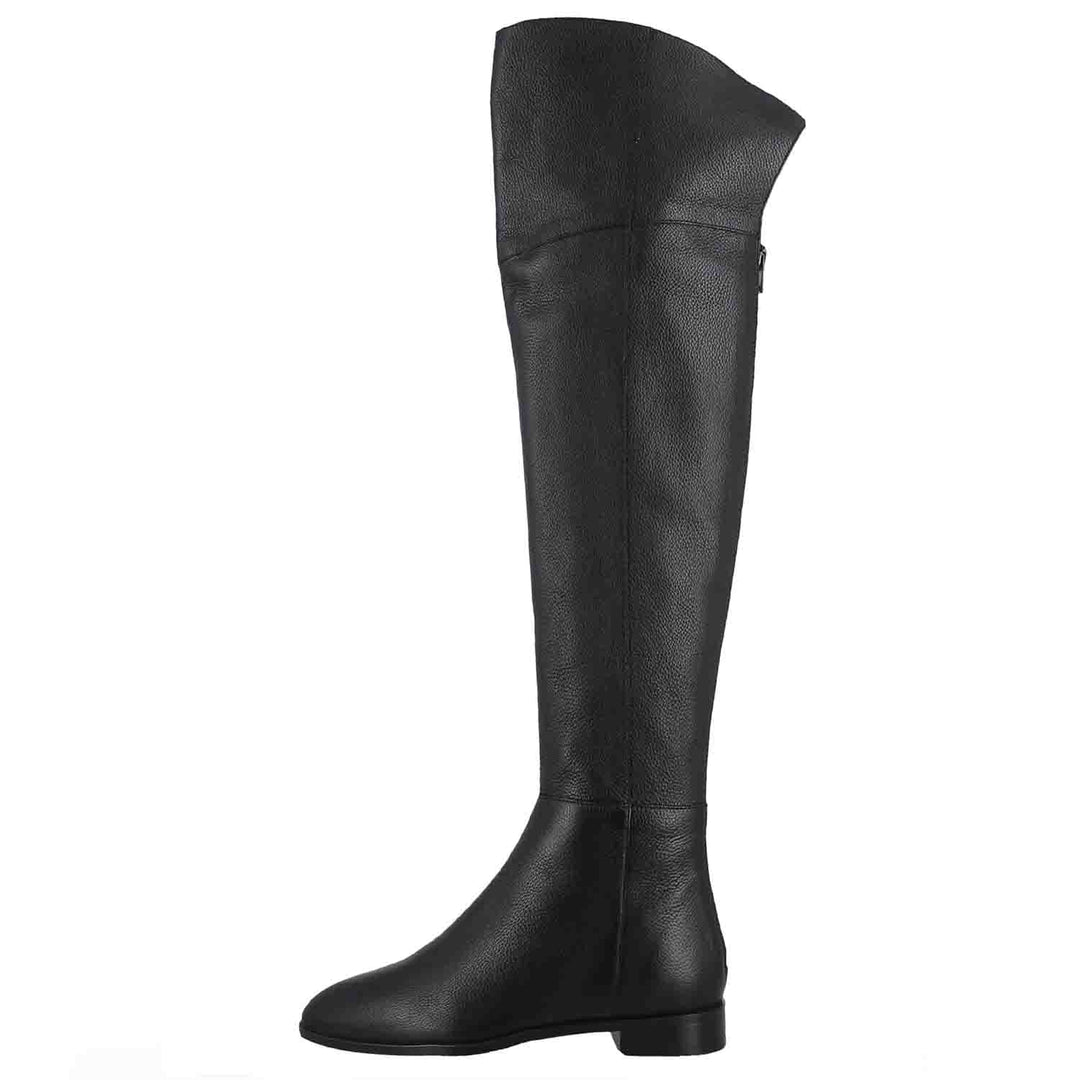 Saint Grace Black Leather Above The Knee Boots - SaintG