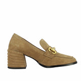 Valentina Taupe Suede Leather Handcrafted Shoes