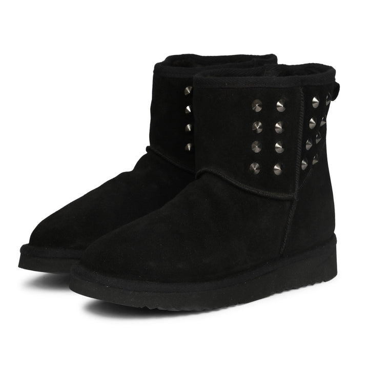 Saint Alessio Black Leather Ankle Boots - SaintG