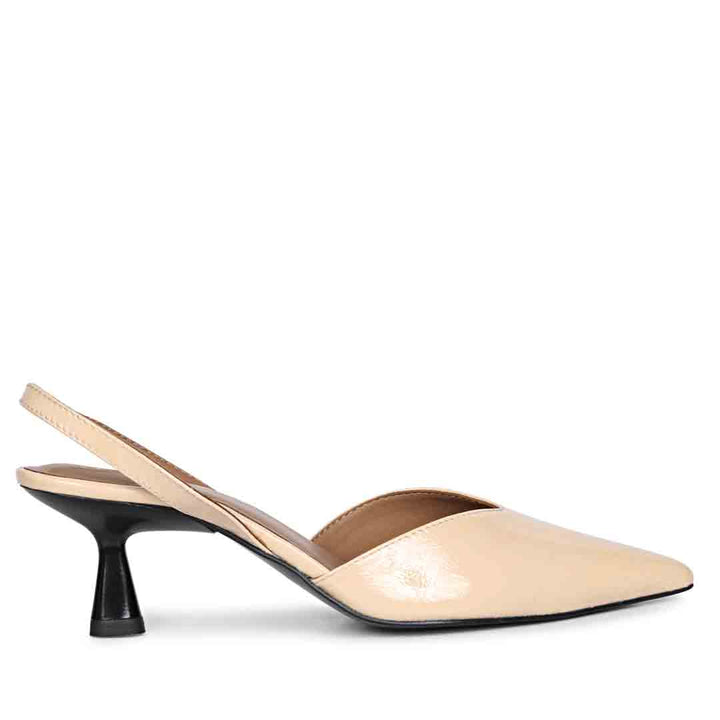 Saint Nanette Beige Leather Pumps