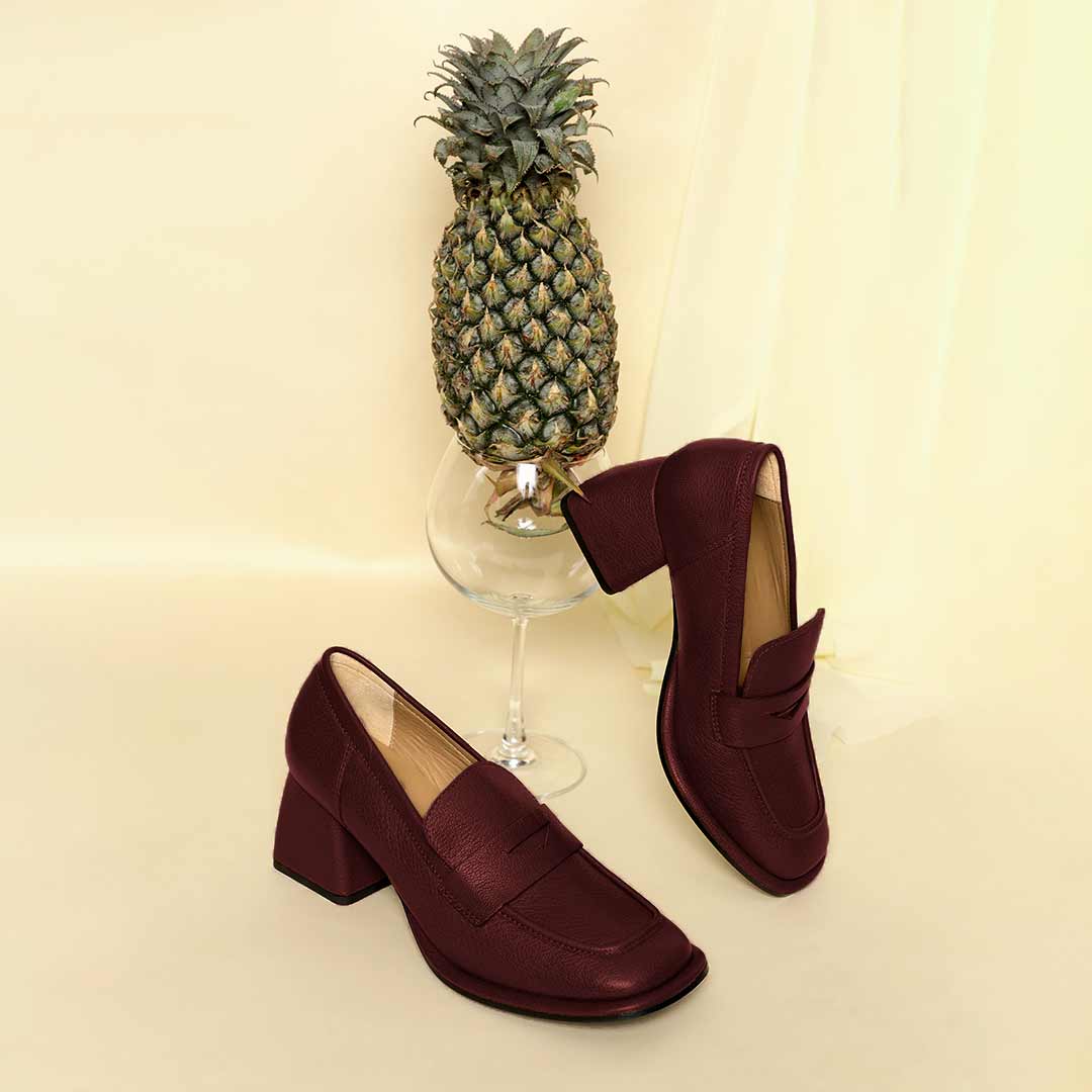 Saint Viviana Bordo Leather Saddle Moccasins