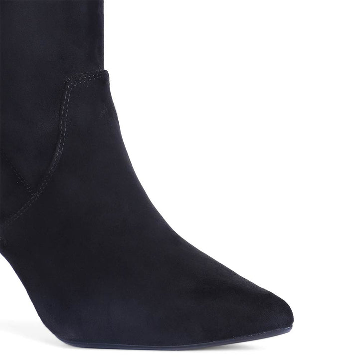 Benoite Stretch Suede Long Boots