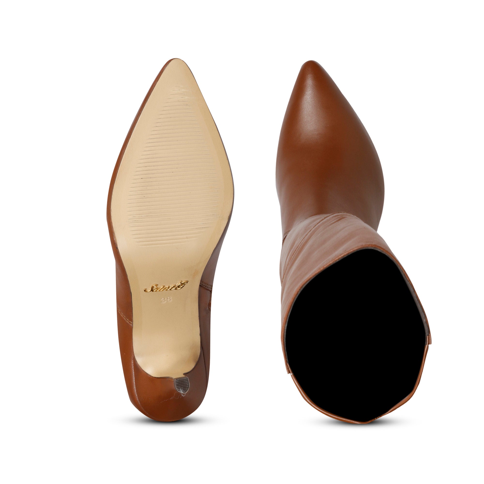 Saint Brigitte Cuoio Stretch Napa Thigh High Boots – SaintG USA