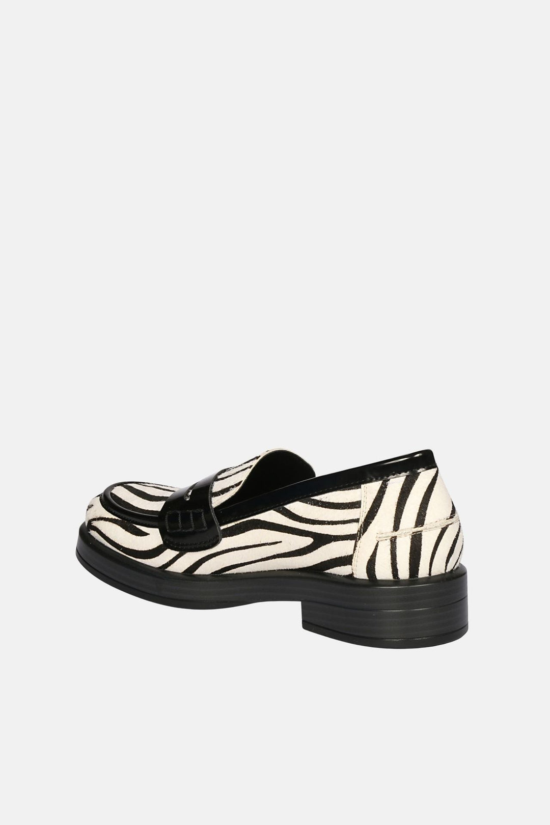 The Saint G - Zuri - Black/White Moccasins