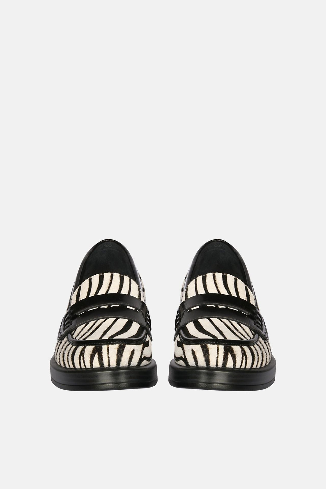 The Saint G - Zuri - Black/White Moccasins