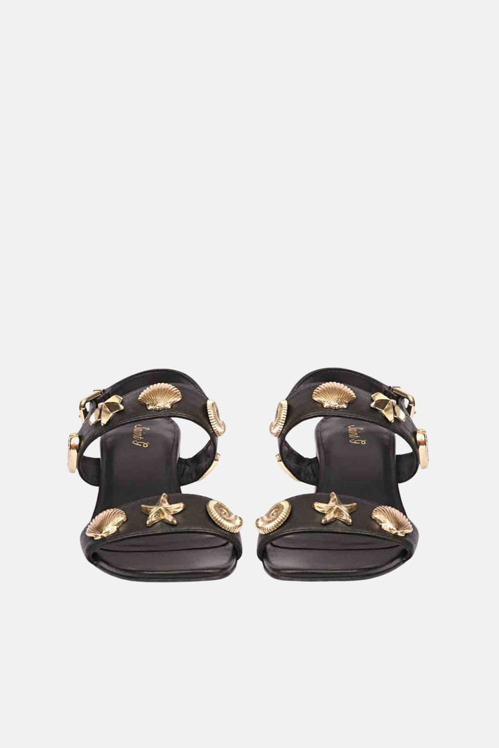 The Saint G - Uri - Black Sandals
