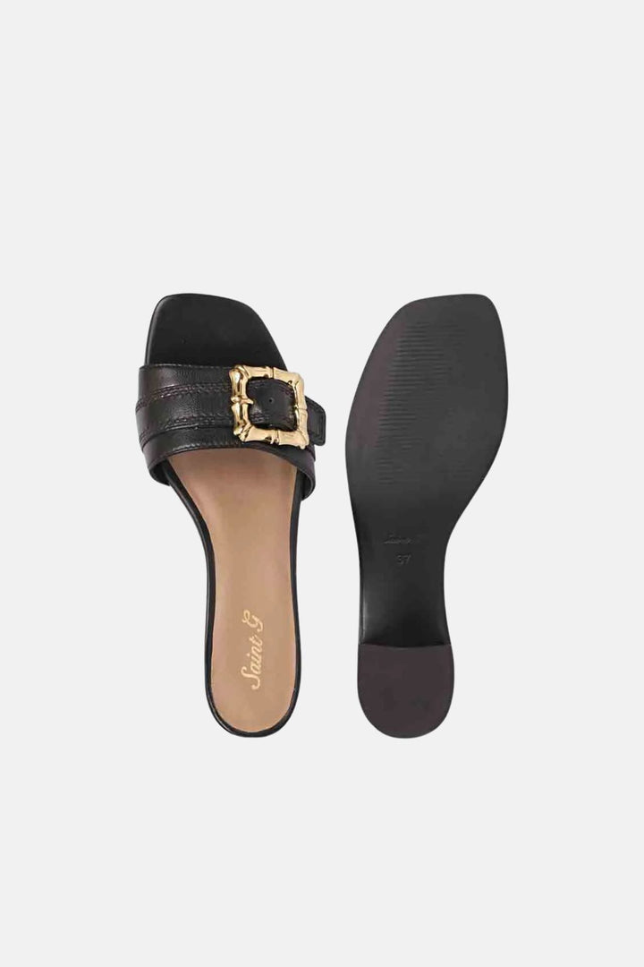 The Saint G - Glo - Black Sandals
