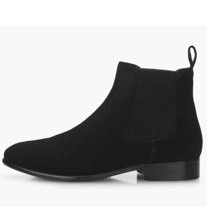 Saint Dylan Black Suede Leather Chelsea Boots