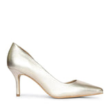Saint Layla Metallic Gold Leather Pumps