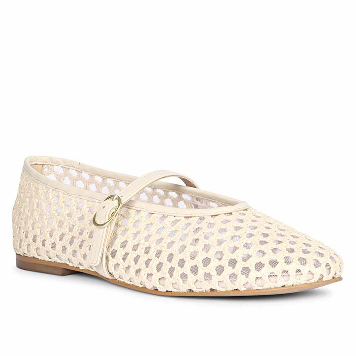 Saint Dia Beige Handcrafted Nappa Leather Pumps