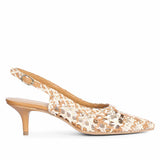 Saint Benni Tan Multi Hand Woven Leather Pumps